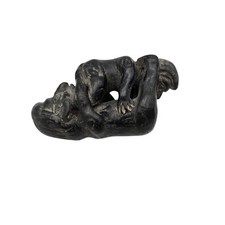 Couple Naughty Erotica Handmade Clay Black Top Pottery Tribal Mayan Figurine picture