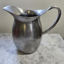The Vollrath Co. stainless steel pitcher Vintage large 8 inches tall USAMD picture