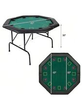 DC DICLASSE Octagonal Poker Table Folding Legs Texas Hold 'Em picture