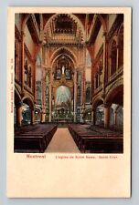 Montreal-Quebec, Interior Notre Dame Cathedral, Vintage Postcard picture