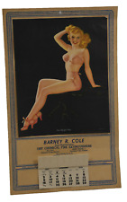 Original Vintage Pinup Girl Calendar 1949 - Barney R Cole picture