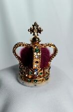 Vintage St. Edward's Crown Miniature Replica Jewel Royal House Collection In Box picture