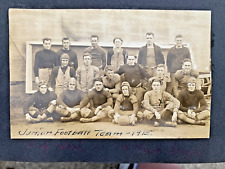 c 1910 RPPC Postcard Junior Football Team 1915 U Wash Caption picture