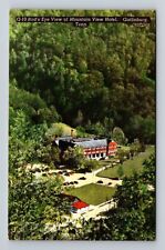 Gatlinburg TN-Tennessee, Birds Eye View Mountain View Hotel Vintage Postcard picture
