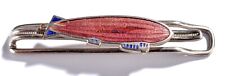 RARE - Vintage 1930's Military PIN - AIR LAND SEA ZEPPELIN Dirigible Tie Clip picture
