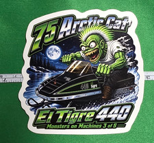 1975 Arctic Cat El Tigre 440 9x9cm Durable Die-Cut Vinyl Sticker Number 3 of 5 picture