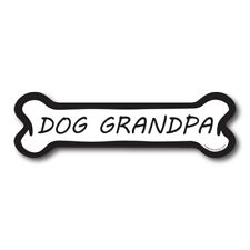 Dog Grandpa Dog Bone Car Magnet - 2 x 7