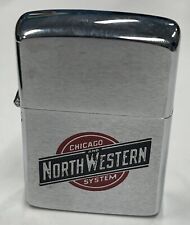 ZIPPO 1988 NORTH WESTERN CHICAGO RAILROAD SYSTEM LIGHTER UNFIRED IN BOX 79S picture