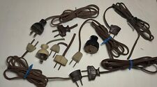 Antique Vintage Lot of 11 - Electrical Plugs for radio, lamps etc  picture