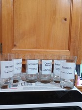 6 Vintage Tall Glasses Accountant, Engineer, Optimus, Quantum Physics,Etc picture