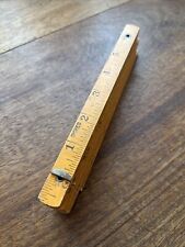 VINTAGE WOODEN FOLD OUT YARD STICK 6 Feet Double Sided Made By Sterling picture