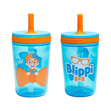 15Oz Blippi Kelso Travel Straw Tumbler Plastic and Silicone with Leak-Proof Stra picture