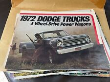 1972 Dodge 4-Wheel Drive Power Wagons W100 W200 W300 W600 Truck Sales Brochure picture