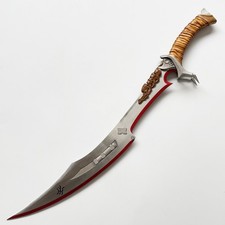 Predator‑Style 77cm Berserker Knife,3Cr13 Stainless‑Steel,With Display Stand. picture