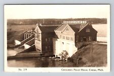 Croton MI-Michigan RPPC Consumers Power House Real Photo c1940 Vintage Postcard picture