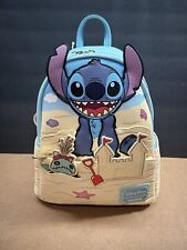 Disney Loungefly Stitch & Scrump Beach Day Sand Castle Backpack NWT 2024 picture