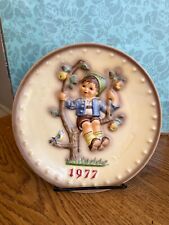 Vtg Goebel MJ Hummel 7th Annual Plate 1977 Pottery #270 Boy inTree Germany picture