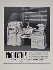 1942 Sebastian Lathe Company  Fortune WW2 Print Ad Q2 Art Deco Cincinnati picture