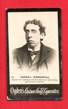 ISRAEL ZANGWILL AUTHOR 1901 OGDEN'S CIGARETTES #96  VGEX    NO CREASES picture