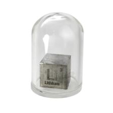 25.4mm Li Lithium Element Cube In Sealed Glass Dome. Rare & Unique picture