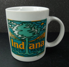Vintage INDIANA STATE PARK Logo Coffee Mug by Natural Selection picture