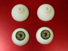 Realistic Acrylic Eyes for Halloween PROPS, MASKS, DOLLS or Bears (GREEN 26mm) picture