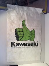 Vintage Kawasaki Dealership Banner  picture