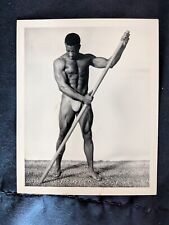 Bruce of LA 1950 Original Beefcake Photo Gay Interest Bulge Physique Black Man picture