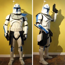 Star Wars Captain Rex Cosplay EVA Prop Wearable Armor Self Assembling Coloring picture