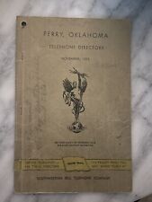 rare 1953 PERRY OKLAHOMA yellow pages southwestern bell telephone directory  picture