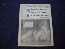 1962 MARCH 11 NEW YORK MIRROR NEWSPAPER - GIGI D'ALENE COVER PHOTO - NP 5998 picture