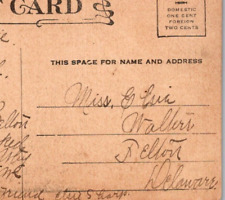 Felton Delaware Postcard Elsie Sharp to Elsie Walters 1910 TH picture