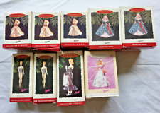 Lot of 9 Hallmark Keepsake Barbie Ornament Collector's Series Vintage 1994-1995 picture