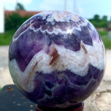 1.95LB Natural beautiful Dream Amethyst Quartz Crystal Sphere Ball Healing picture