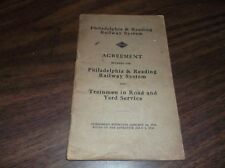 JANUARY 1922 RDG READING COMPANY AGREEMENT WITH TRAINMEN IN YARD SERVICE picture