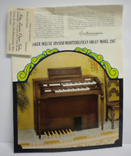 Vintage 1970 Gulbransen 2107 Spanish Mediterranean Organ Flyer Advertisement 70s picture