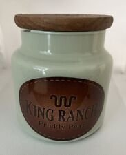 King Ranch Prickly Pear Jar Candle Wood LOGO Lid picture