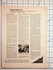 Vintage 1950s Kodak Retina Camera Ad Article Radiation Photoresistor picture