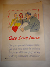 Vintage 1940s Vinegar Valentine 