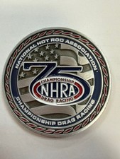 GOVX NHRA 75th Anniversary Drag Racing Challenge Coin picture