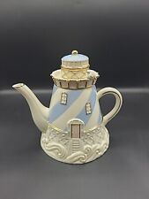 Lenox Seaside Lighthouse Teapot 7”  Fine Porcelain 2003 picture