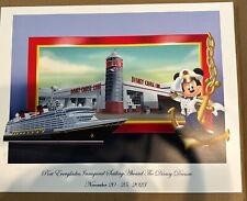 Disney Cruise Line Port Everglades Inaugural Sailing Lithograph Cert Of Authenti picture