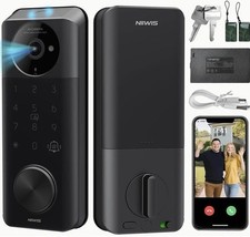 Video Smart Lock with Camera: 6-in-1 2K Camera Fingerprint Keyless Entry picture