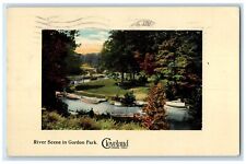 1914 Scenic View Boats River Scene Gordon Park Cleveland Ohio OH Posted Postcard picture