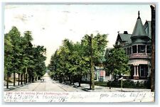 1907 Oak Street Looking West Trees Chattanooga Tennessee TN Residences Postcard picture