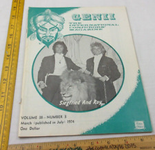 Siegfried and Roy Genii International Conjurors magazine Magicians 1974 SCARCE picture
