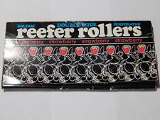 VINTAGE HOLIDAY DOUBLE WIDE PERFORATED REEFER ROLLERS ROLLING PAPER STRAWBERRY picture