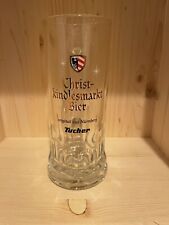 Rare Htf 0.25L Tucher Christ-Kindlesmarkt Bier Bavarian Brewery Glass Mug Nice  picture