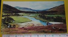Postcard Scotland The River Dee Braemar Aberdeenshire 4.75x9 inch picture