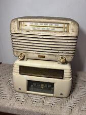 🍊Vintage 1946 Philco Transitone 46-250 & GE 201 Tube Radios | FOR PARTS picture